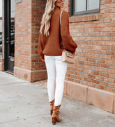 Long Sleeve Knit Solid Pullover